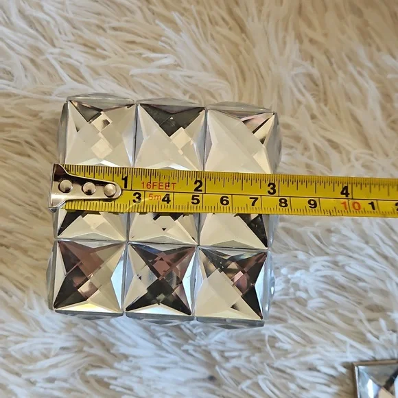 GEMSTONE BLING HOME DECOR SET PICTURE FRAME TRINKET BOXES - Picture 13 of 15